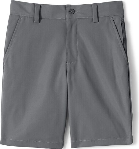 Lands' End School Uniform Boys Active Chino Shorts 12 Arctic Gray in Saudi Arabia