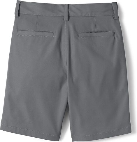 Lands' End School Uniform Boys Active Chino Shorts 12 Arctic Gray in Saudi Arabia