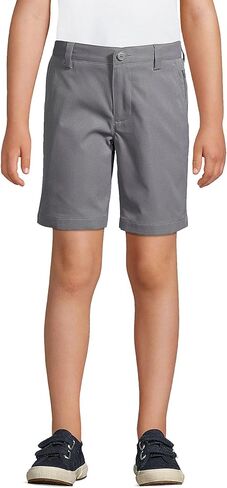 Lands' End School Uniform Boys Active Chino Shorts 12 Arctic Gray in Saudi Arabia