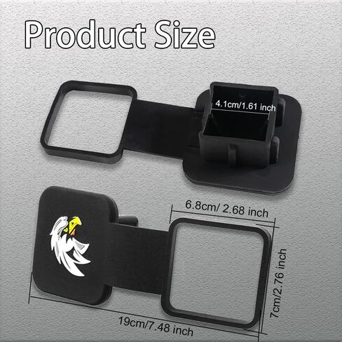 2 Inch Hitch Cover, Trailer Hitch Cover Tube Plug Insert Fits 2 Inch Receivers Class 3 4 5 for Toyota Ford Jeep Chevrolet Nissan Dodge Ram Porsche Mercedes Benz Polaris Ranger ATV UTV Polaris in Saudi Arabia