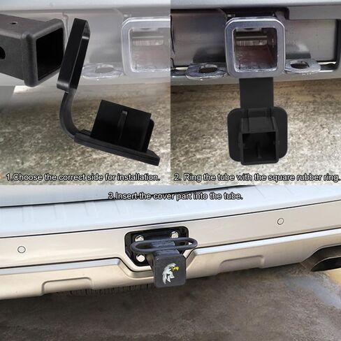 2 Inch Hitch Cover, Trailer Hitch Cover Tube Plug Insert Fits 2 Inch Receivers Class 3 4 5 for Toyota Ford Jeep Chevrolet Nissan Dodge Ram Porsche Mercedes Benz Polaris Ranger ATV UTV Polaris in Saudi Arabia