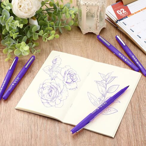 36 Pcs Black Felt Tip Pens 0.7mm Medium Point Felt Pens Colored Felt Tip Marker Pens Journal Planner Pens Felt Pens for Journaling Writing Note Taking Art Office and School Supplies in Saudi Arabia