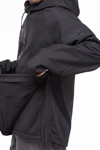 686 Men's Waterproof Hoody - Winter Sweatshirt with Attached Facemask & Kangaroo Pouch Pocket - Water & Weather Resistant in Saudi Arabia