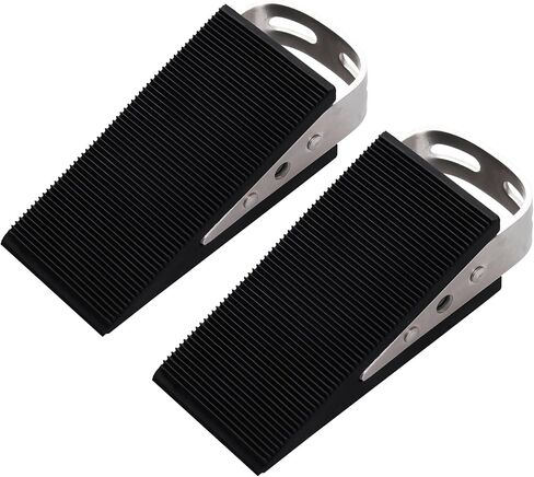 2-Pack Heavy-Duty Door Stopper, Adjustable Height, Non-Slip Door Wedge, Durable Stainless Steel & Waterproof, Ideal for Metal Doors, Warehouses, Homes & Businesses in Saudi Arabia