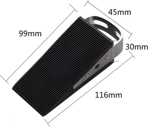 2-Pack Heavy-Duty Door Stopper, Adjustable Height, Non-Slip Door Wedge, Durable Stainless Steel & Waterproof, Ideal for Metal Doors, Warehouses, Homes & Businesses in Saudi Arabia