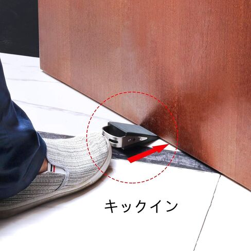 2-Pack Heavy-Duty Door Stopper, Adjustable Height, Non-Slip Door Wedge, Durable Stainless Steel & Waterproof, Ideal for Metal Doors, Warehouses, Homes & Businesses in Saudi Arabia