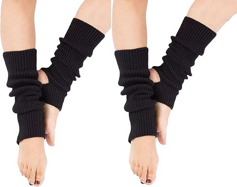 Women Winter Extra Soft Long Legwarmer Warmer Knitted Stirrup Leg Warmers for Yoga Ballet Dance in Saudi Arabia