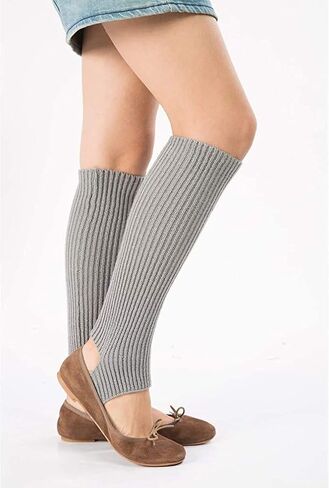 Women Winter Extra Soft Long Legwarmer Warmer Knitted Stirrup Leg Warmers for Yoga Ballet Dance in Saudi Arabia