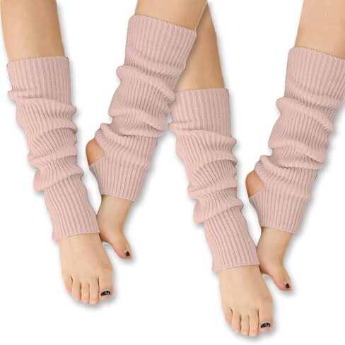Women Winter Extra Soft Long Legwarmer Warmer Knitted Stirrup Leg Warmers for Yoga Ballet Dance in Saudi Arabia