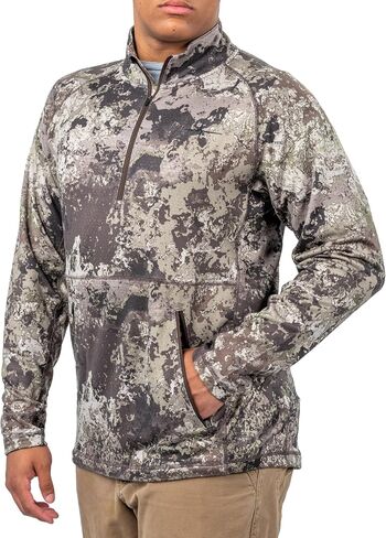 HABIT Men's Shadow Series Zoned Performance 1/4 Zip in Saudi Arabia