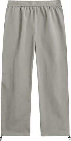 GORGLITTER Men's Drawstring Waist Cargo Pants Letter Print Wide Leg Y2k Pants in Saudi Arabia