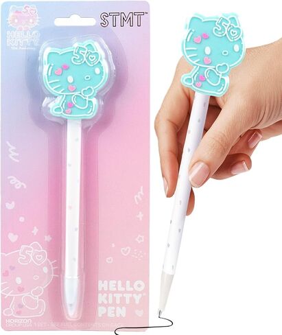 Hello Kitty 50th Anniversary Pink Novelty Pen by STMT, Limited Edition Hello Kitty Pen, Cute School Supplies, Exclusive Sanrio Accessories, Kawaii Stationery, Sanrio Pens, Hello Kitty Merch in Saudi Arabia