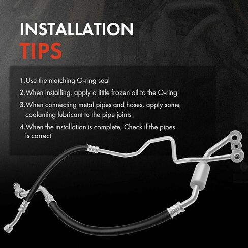 A-Premium A/C Suction and Discharge Line Hose Assembly Compatible with Chevrolet, GMC Models - 1987-1989 Astro Safari 4.3L in Saudi Arabia