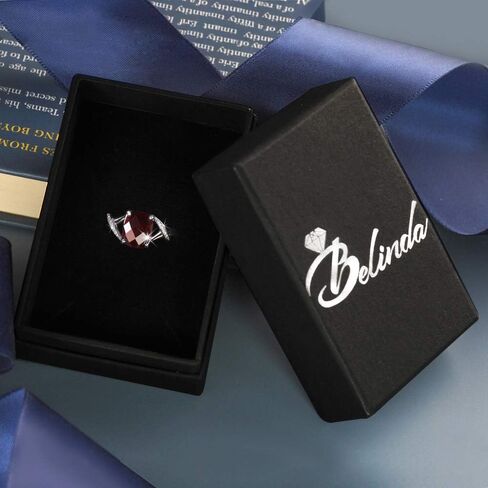 925 Sterling Silver 10x8 mm Cushion Diamond Gem Birthstone Ring in Kuwait