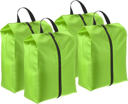 PATIKIL Shoe Bags for Travel, 4 Pack Portable Nylon Shoe Bag with Zipper Waterproof Shoe Storage Organizer for Travel Outdoor, Purple in Kuwait