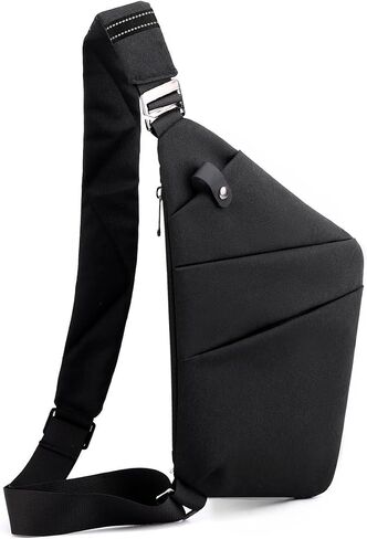 Sling Bag Anti-theft Crossbody Personal Pocket Bag Lightweight Chest Shoulder Backpack for Travel Hiking in Saudi Arabia