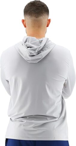 TYR Men's Long Sleeve Sun Protection Performance Hoodie Shirt UPF 50+ in Saudi Arabia