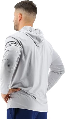 TYR Men's Long Sleeve Sun Protection Performance Hoodie Shirt UPF 50+ in Saudi Arabia
