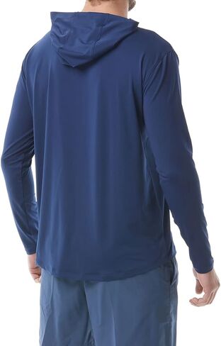 TYR Men's Long Sleeve Sun Protection Performance Hoodie Shirt UPF 50+ in Saudi Arabia