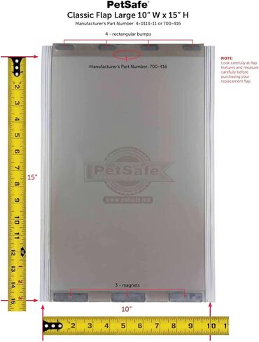 PetSafe Classic Replacement Flap - Large - Compatible with Discontinued PetSafe Doors, Frosted in Kuwait