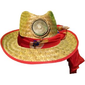 KOOL BREEZE SOLAR HAT for Women - Straw Hat Lady's Brown Fedora Red Under with Solid Colored Scarf - Sun Hat with Solar Panel and Built-in Fan, Brown, One size in Kuwait