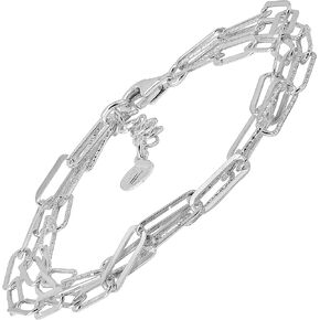Silpada 'Graffetta' Chain Bracelet in Sterling Silver, 7" + 1"