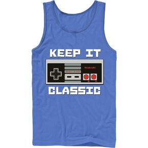 Nintendo Men's Keep It Classic- Tank T-Shirt