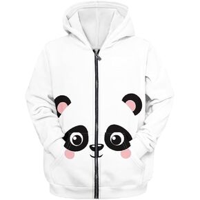 Kids Sweatshirts Oversized Zipper Hoodie with Pocket Toddler Boy & Girl Sweatshirts Cute Clothes for Kids Gifts