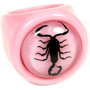 REALBUG Black Scorpion Pink Ring Size 6