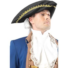 Forum Novelties Men's Colonial Man Costume Hat with Wig, Multi Colored, One Size