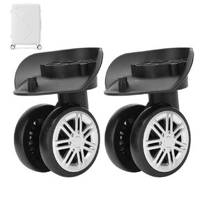 Luggage Wheels Replacement Kit 1Pair, A09 Spinner Luggage Replacement Wheels Suitcase Wheels Replacement, 360 Universal Double Row Wheel Silent Impact Resistance Wear Resistant in Saudi Arabia