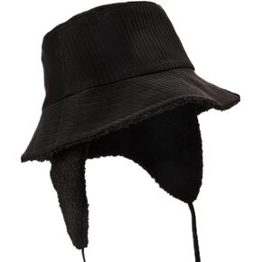 Winter Warm Cloche Bucket Hat Polar Fleece Waterproof 1920s Vintage Cap Ear Flaps Neck Cover in Kuwait