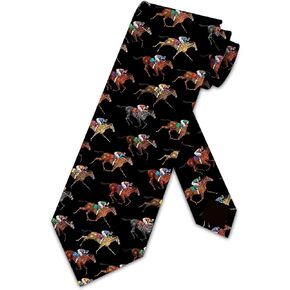Horse Racing Ties Mens Horse Jockey Necktie