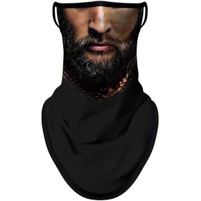 Bandana Face Mask with Ear Loop Neck Gaiter Face Mask Scarf Face Cover Summer UV Protection Balaclava for Men Women