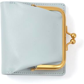 Cockatoo Stylish Women's Wallet with Genuine Nappa Leather, Bi-Fold Design, Kiss-Lock Coin Pocket and ID Window - Perfect for Small Essentials! (Black)