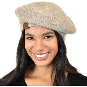 C.C Soft Acrylic Knit French Style Warm Beret Hat