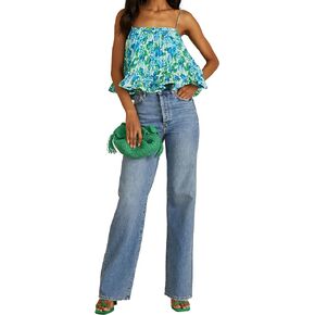 AMUR Women's Kersten Pleated Top
