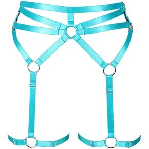 Women's Body Harness Punk Garter Leg Belt Lingerie Thigh Stockings Gothic Carnival Accessories
