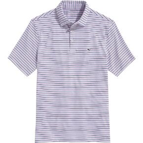 vineyard vines Men's Tri-Color Bradley Stripe Sankaty Polo