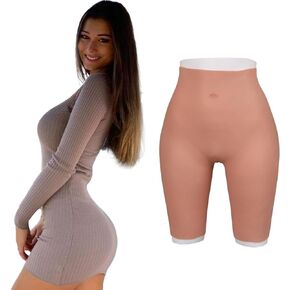 Silicone Pants Open Crotch Buttock Butt Shaper Control Shorts Realistic Padded Push Up Hip Enhance Underwear