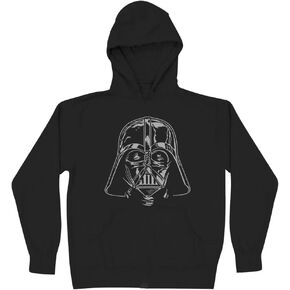 Star Wars Boy's Darth Vader Face Hoodie, Black, Medium