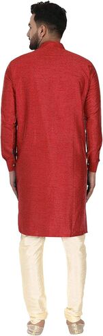 طقم بدلة بيجامة كورتا حريرية للرجال من SKAVIJ لحفلات الزفاف والموسم الاحتفالي in Kuwait