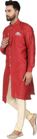 طقم بدلة بيجامة كورتا حريرية للرجال من SKAVIJ لحفلات الزفاف والموسم الاحتفالي in Kuwait