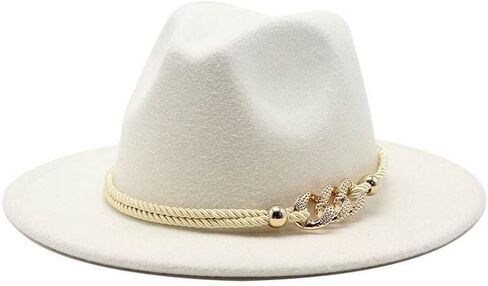 Precize Wide Brim Felt Fedora Panama Hat with Ring Belt in Saudi Arabia