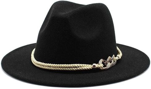 Precize Wide Brim Felt Fedora Panama Hat with Ring Belt in Saudi Arabia