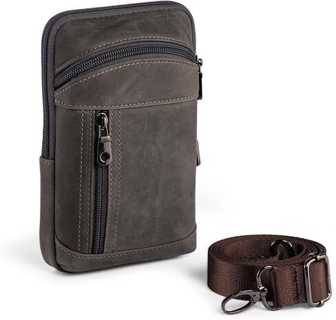 Hengwin Leather Phone Holster for iPhone 14 Plus 13 Pro Max 12 Pro Max Samsung Galaxy A32 A12 S22 Ultra Note 20 Ultra Moto G Stylus Belt Clip Case Crossbody Bag Wallet Purse Cell Phone Pouch in Saudi Arabia