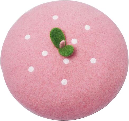 قبعة مطرزة برسمة الفراولة الوردية قبعة كاواي الحيوانات التنكرية قبعة كلاسيكية هدية عيد الميلاد، وردي، مقاس واحد, زهري, One Size in Kuwait