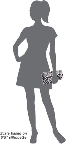 Multi Color Chevron Straw Clutch in Saudi Arabia