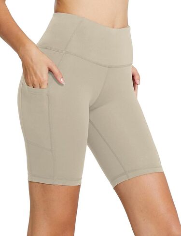 BALEAF Women's 8"/ 7"/ 5" Biker Shorts High Waist Yoga Workout Gym Running Volleyball Spandex Shorts with Pockets in Saudi Arabia