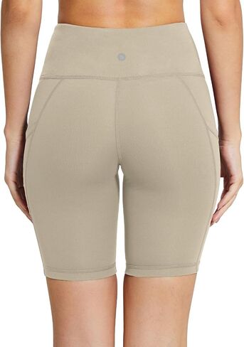 BALEAF Women's 8"/ 7"/ 5" Biker Shorts High Waist Yoga Workout Gym Running Volleyball Spandex Shorts with Pockets in Saudi Arabia